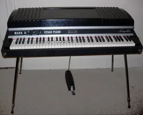 Rhodes Mark II Stage 73 electric piano, front