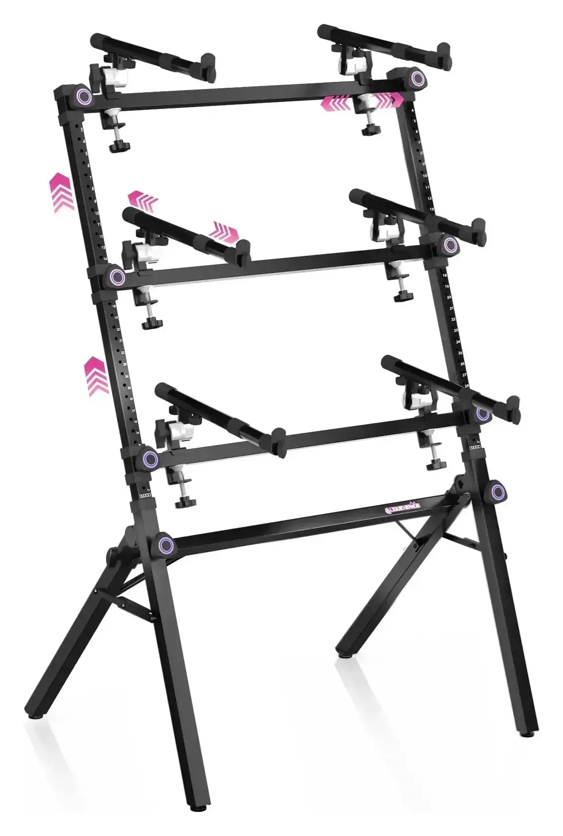 3-Tier Keyboard and Synth Stand (MS1141) – front