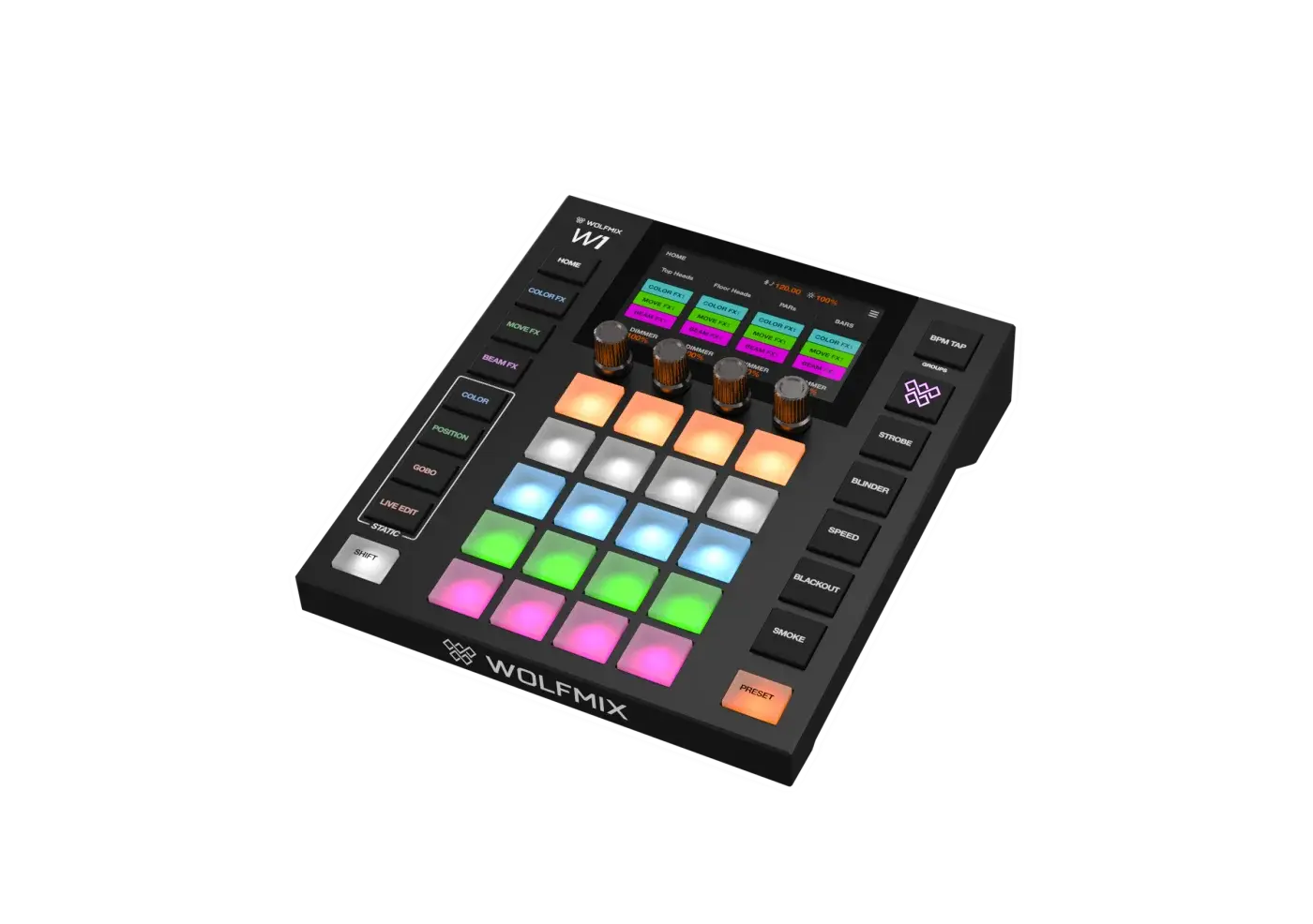 Wolfmix W1 MK3 lighting control