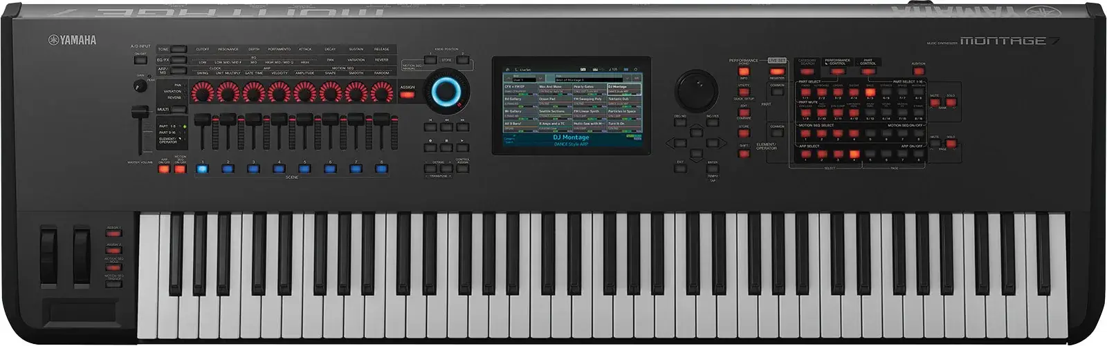 Yamaha MONTAGE7 multi-function keyboard, front
