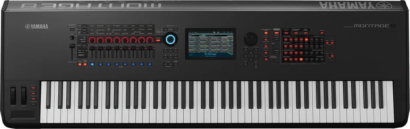 Yamaha MONTAGE8 multi-function keyboard, front