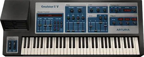 Arturia Emulator II V software synthesizer, front