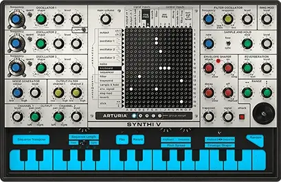 Arturia Synthi V software synthesizer, front