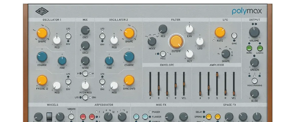 Universal Audio PolyMAX Synth software synthesizer