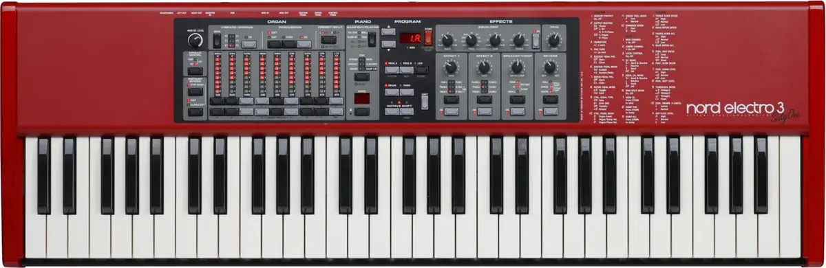Nord Electro 3 61 stage keyboard, front