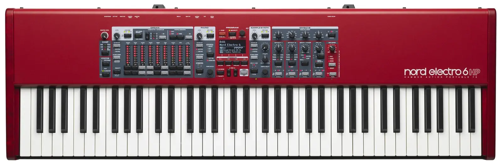 Nord Electro 6 HP 73 stage keyboard, front
