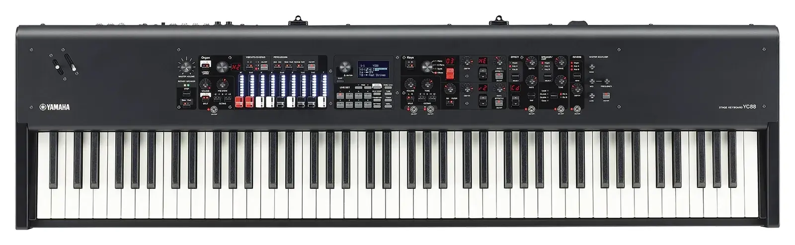 Yamaha YC88 stage keyboard, front