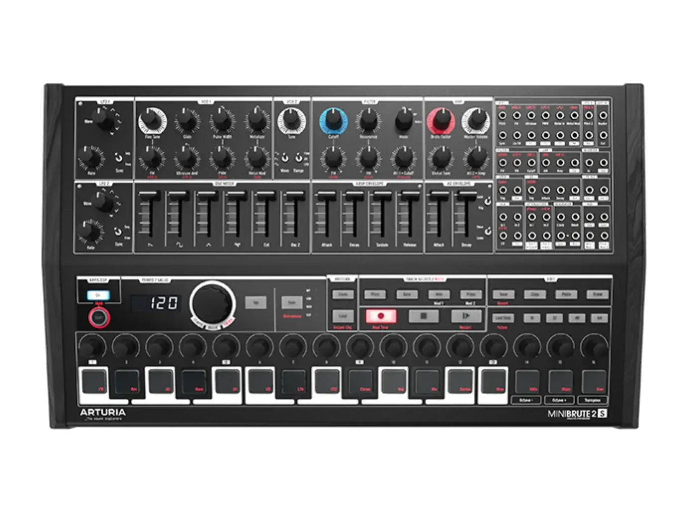 Arturia MiniBrute 2S synthesizer, front