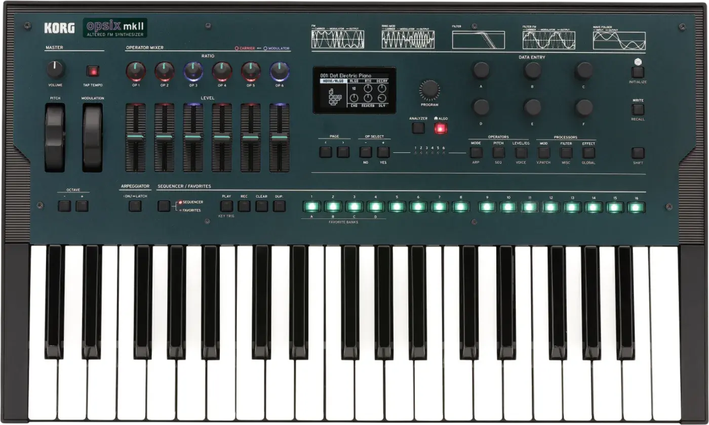 Korg opsix mk II synthesizer, front