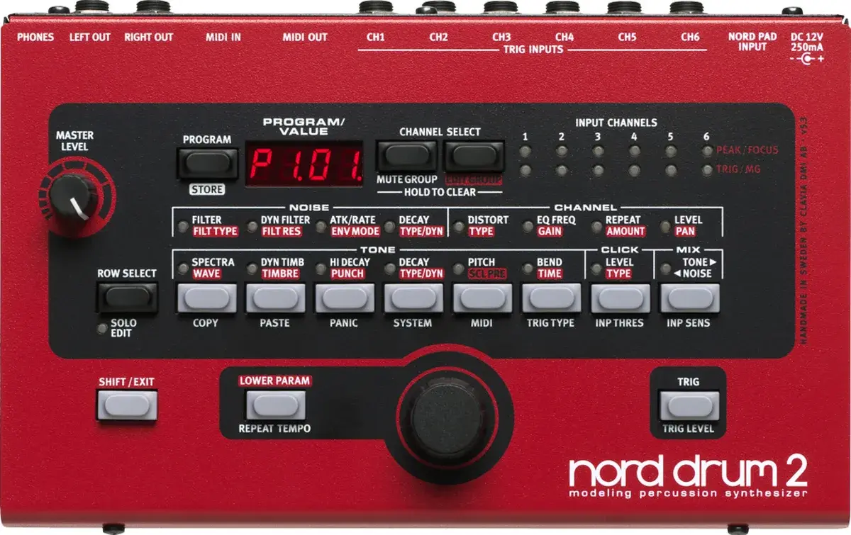 Nord Drum 2 synthesizer, front