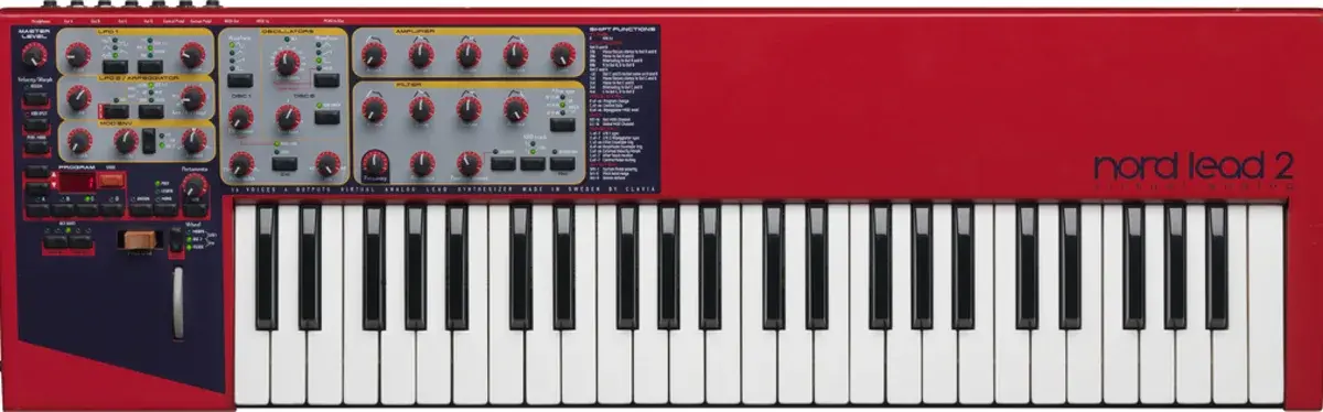 Nord Lead 2 synthesizer, front