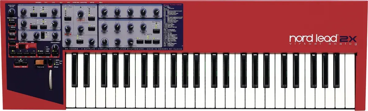 Nord Lead 2X synthesizer, front