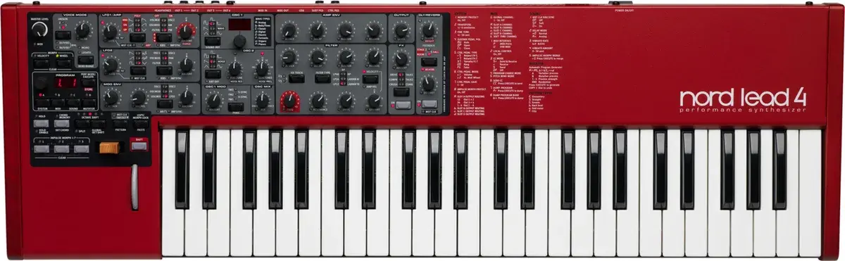 Nord Lead 4 synthesizer, front