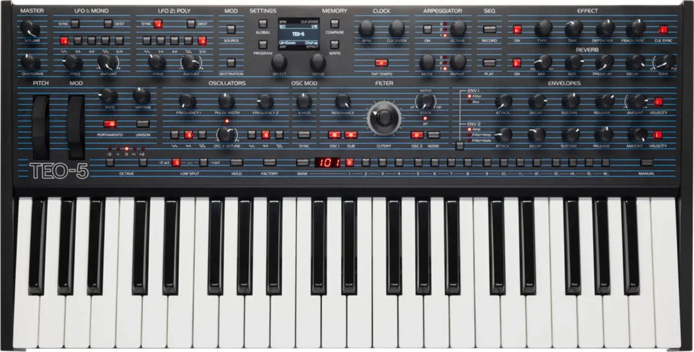 Oberheim TEO-5 synthesizer