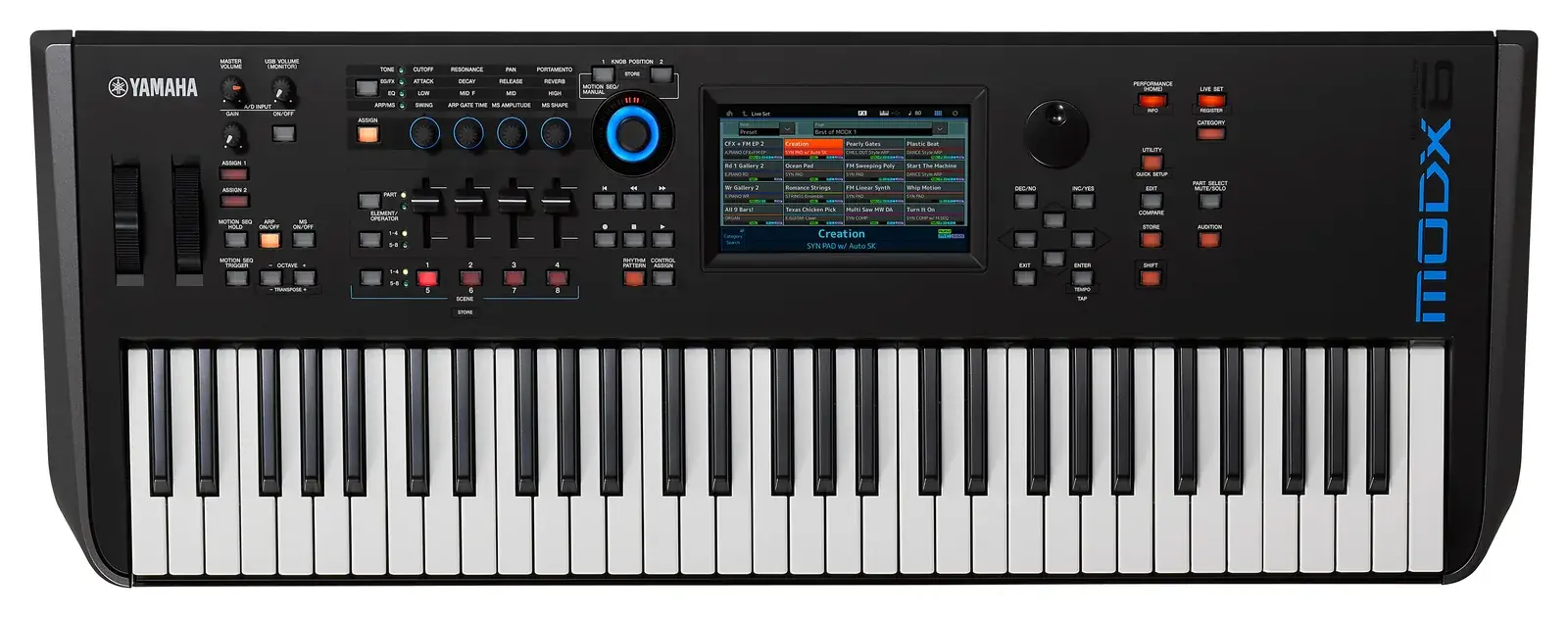 Yamaha MODX6 synthesizer, front