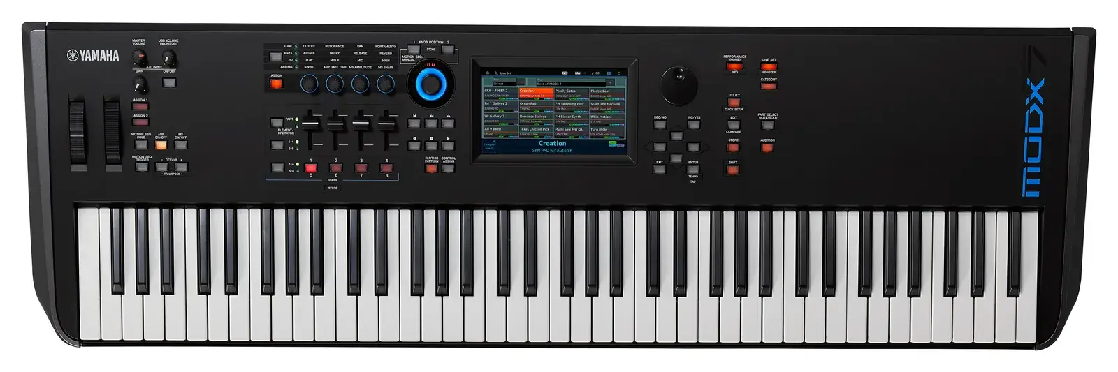 Yamaha MODX7 synthesizer, front