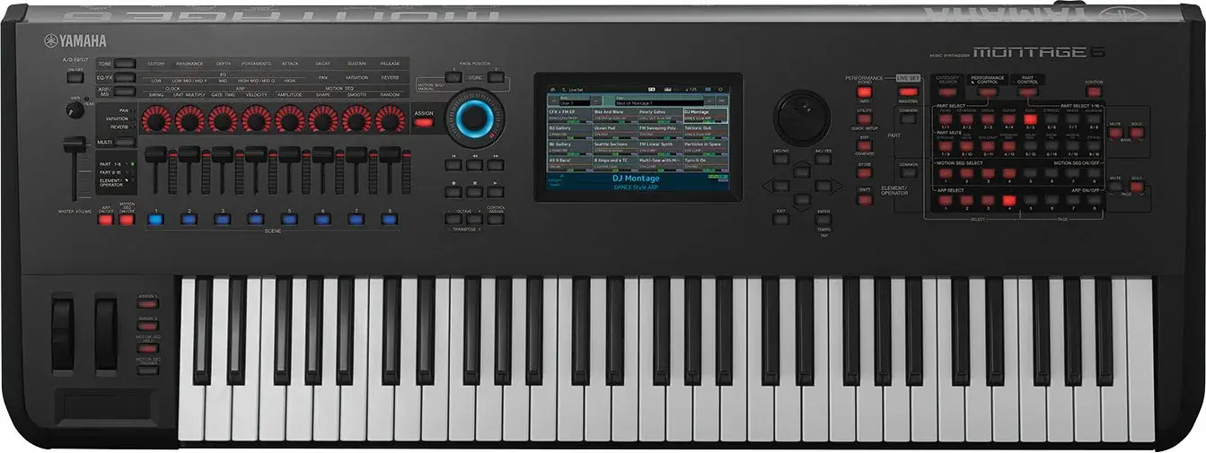 Yamaha MONTAGE6 synthesizer, front