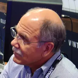 Dave Smith at the Sequential booth at the NAMM Show in 2015